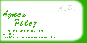 agnes pilcz business card