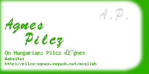 agnes pilcz business card
